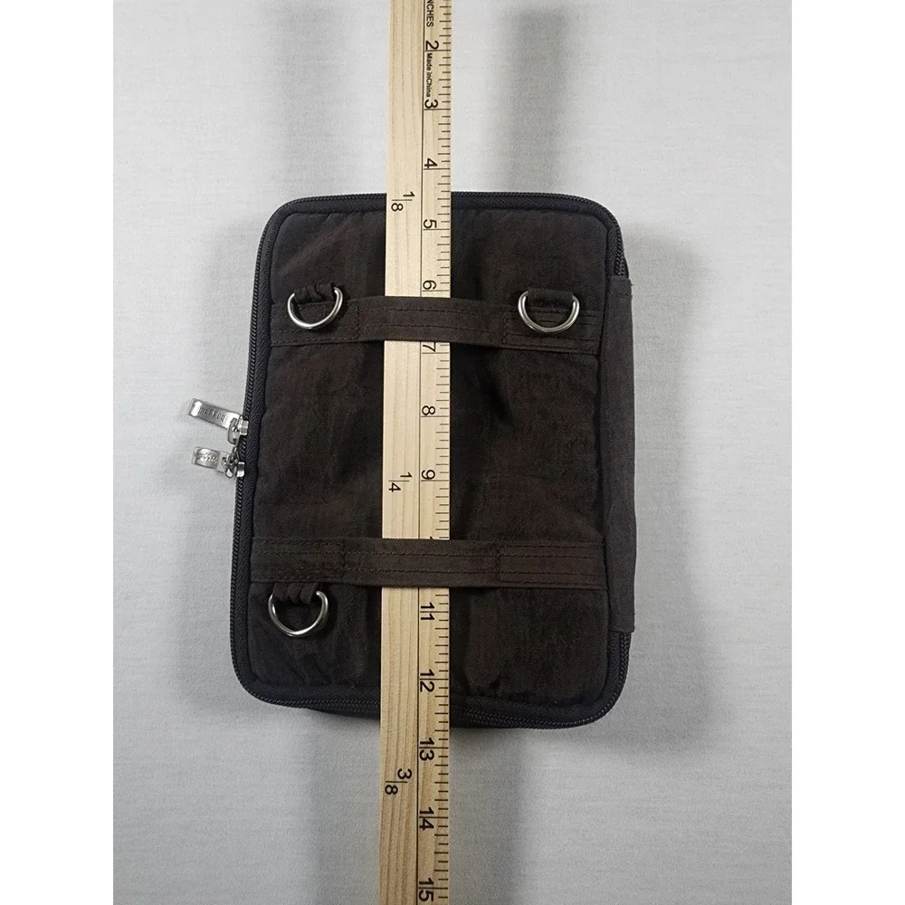 Baggallini Brown Belt Bag Travel Organizer Pouch Wallet Crossbody Bag No Strap - Picture 3 of 4